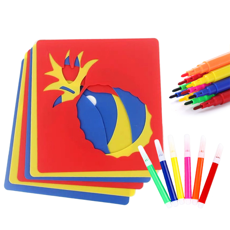 Art Craft Painting - 10/20 Stück Malvorlage, Zeichenschablonen, DIY-Cartoon-Muster, Lehrmaterial,