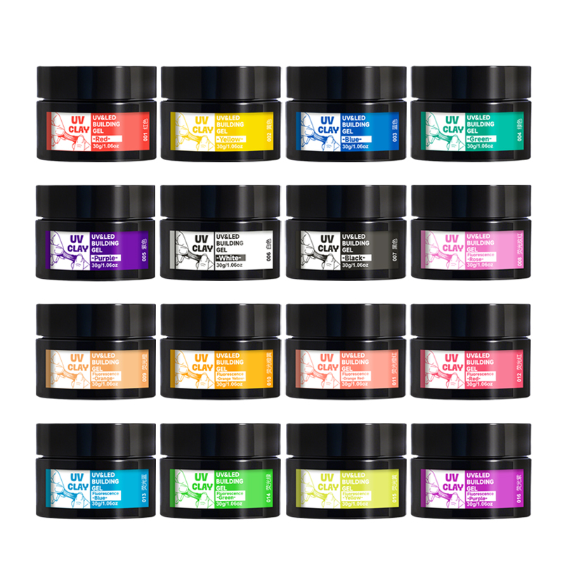 Resin Pigment Powder - 16 Farben UV-Harz-Knetmasse - 30g/10,06oz pro