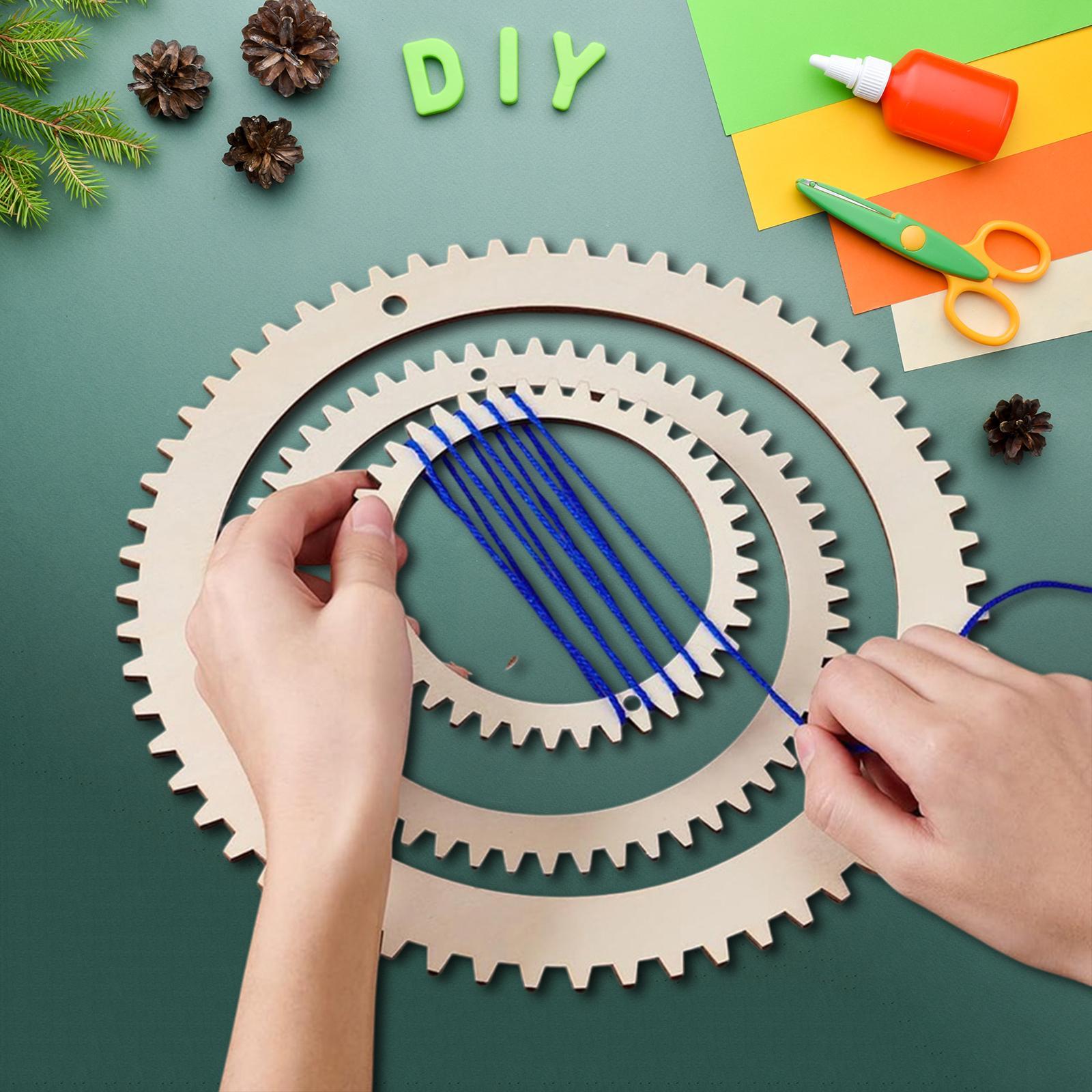 Art Craft For Kids - DIY Webrahmen-Set Holzrahmen Kunsthandwerk Werkzeuge für