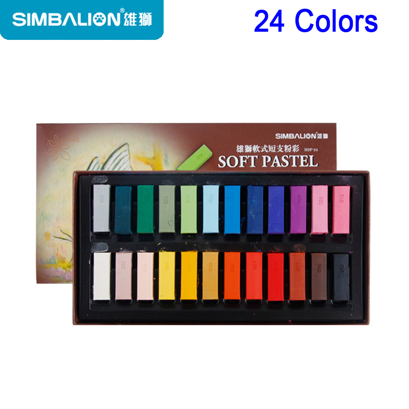 Chalk Pastel Set - Simbalion 24/48 Farben weiche pastellfarbene Kreide