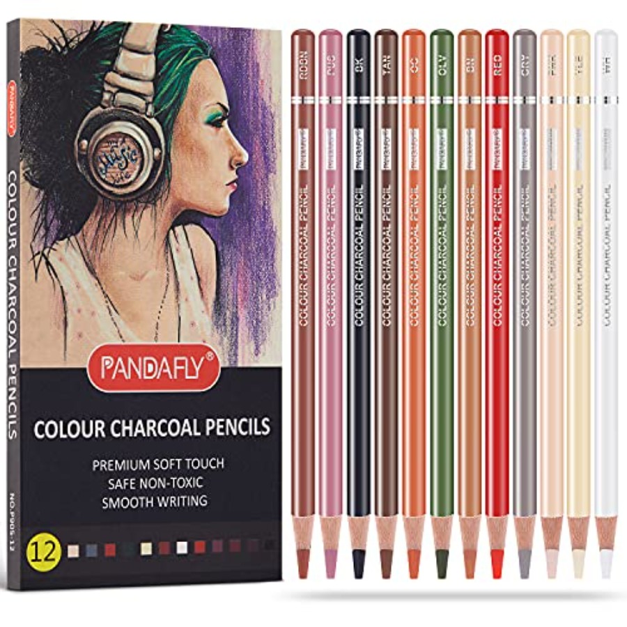 Chalk Pastel Set - Professionelles Set mit farbigen Kohlestiften zum