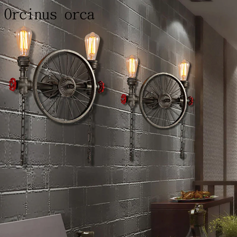 Art Craft Restaurant - Wasserpfeifen-Wandlampe, Restaurant im amerikanischen nordischen Stil,