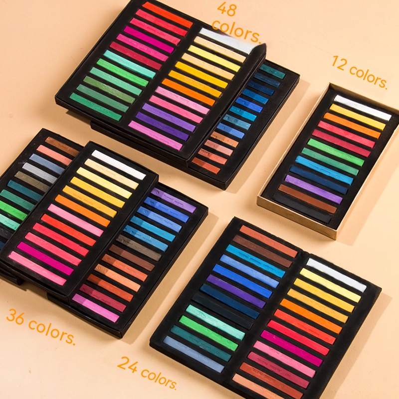 Chalk Pastel Set - 12/24/36/48 Farben Soft Masters Pastellfarbene Kreide,