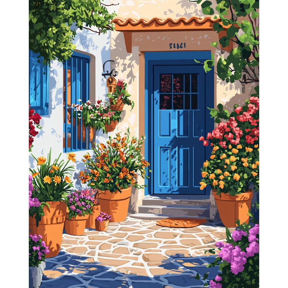 Art Craft Decoration Ideas - RUOPOTY The Blue Door Diamond Painting