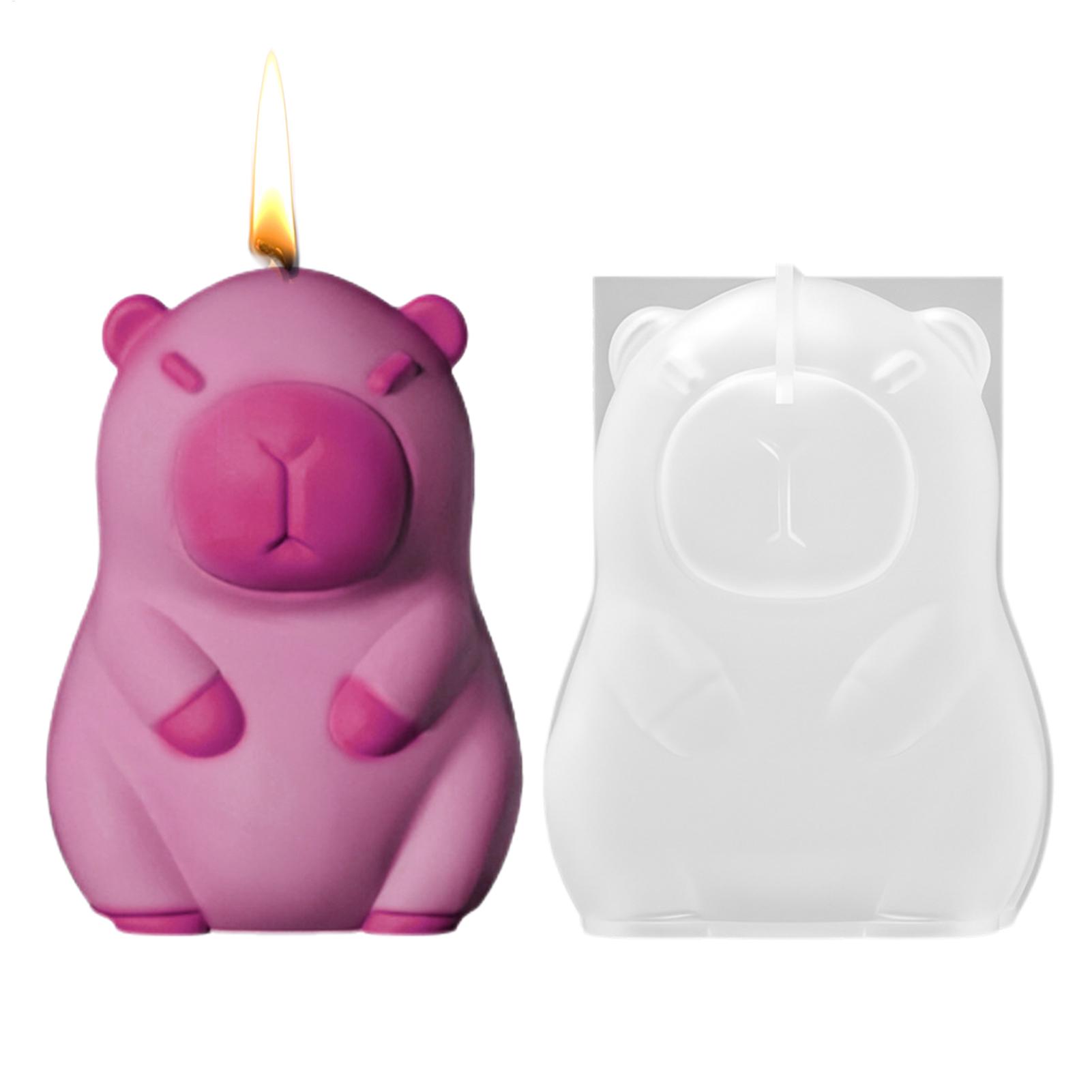 Art Craft With Ice Cream Stick - Niedliche Silikonformen 3D Capybara Harzform Antihaft