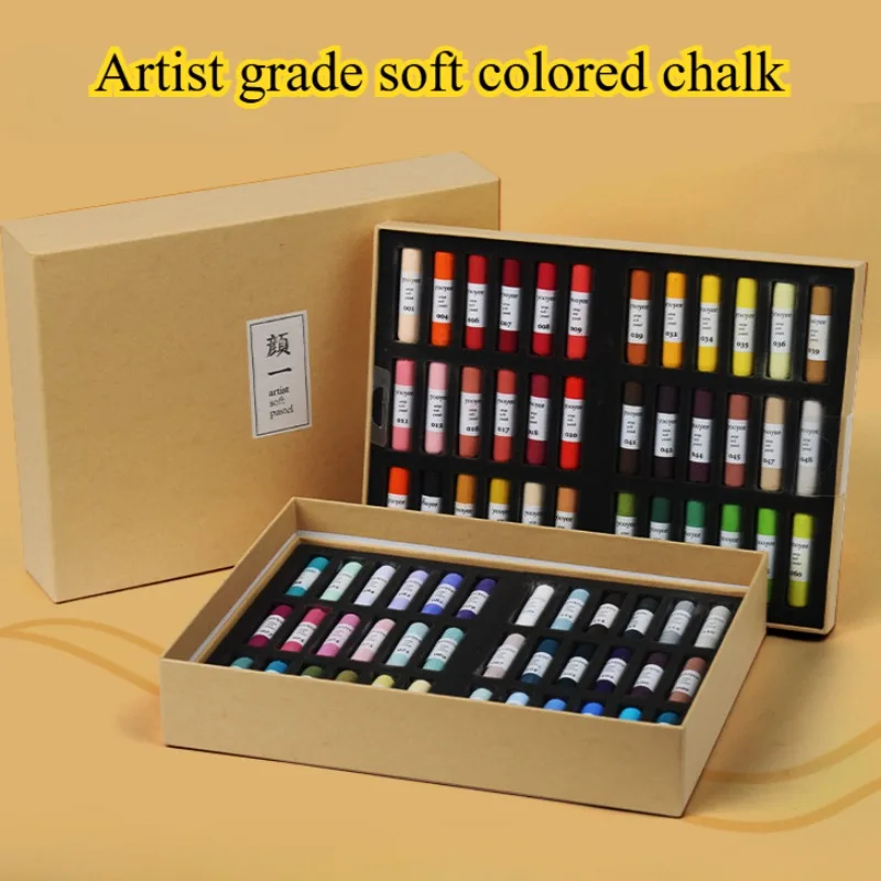 Chalk Pastel Set - 36/72 Farben-Set, weiche Farbkreide in Künstlerqualität,