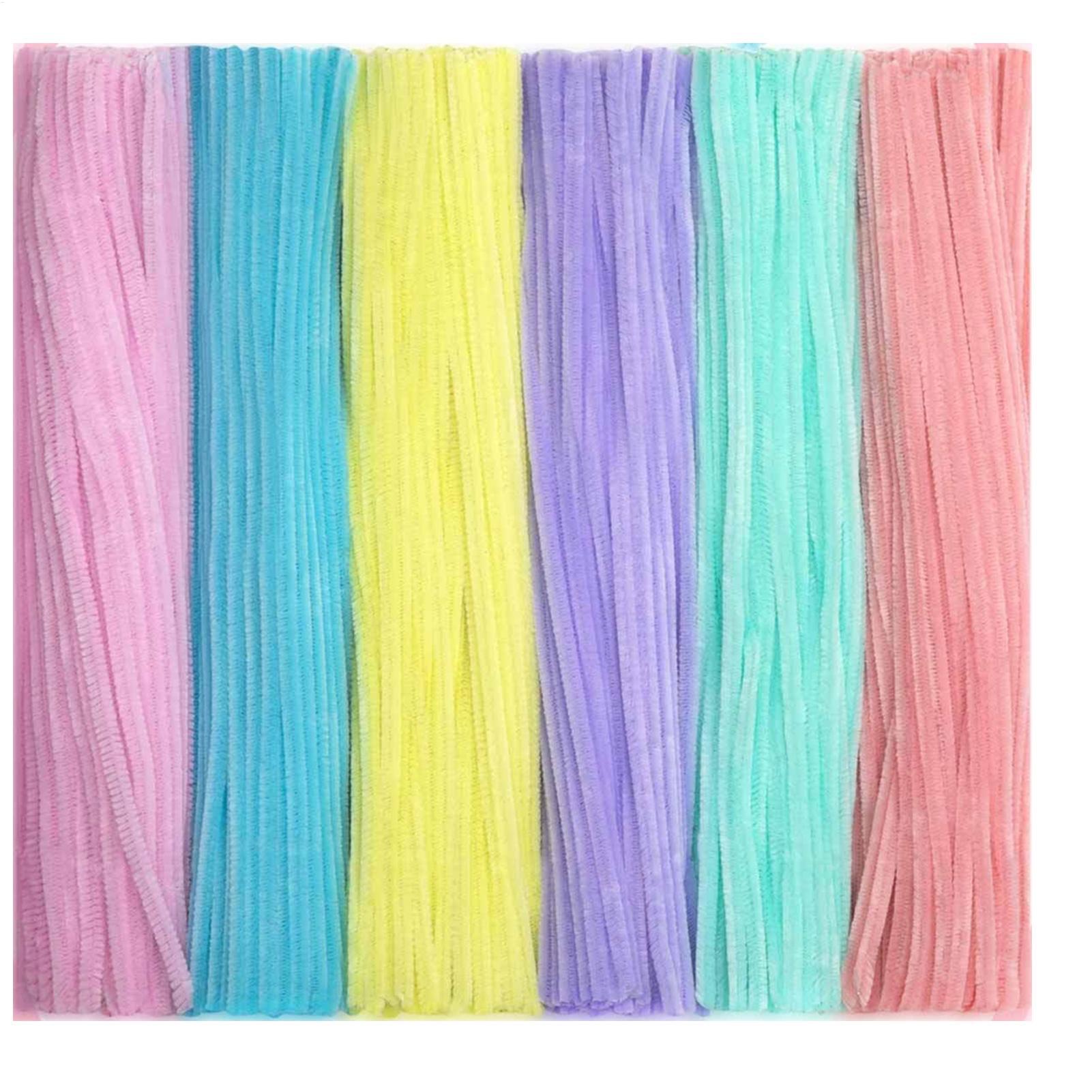 Art Craft For Kids - Chenille-Stiele, Pfeifenreiniger, bunte Reinigerstreifen, Bastelbedarf, Kunstbedarf,