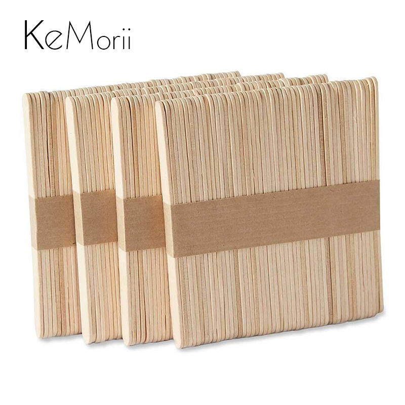 Art Craft With Ice Cream Stick - Natürliche Holz Popsicle Ice Cream Sticks
