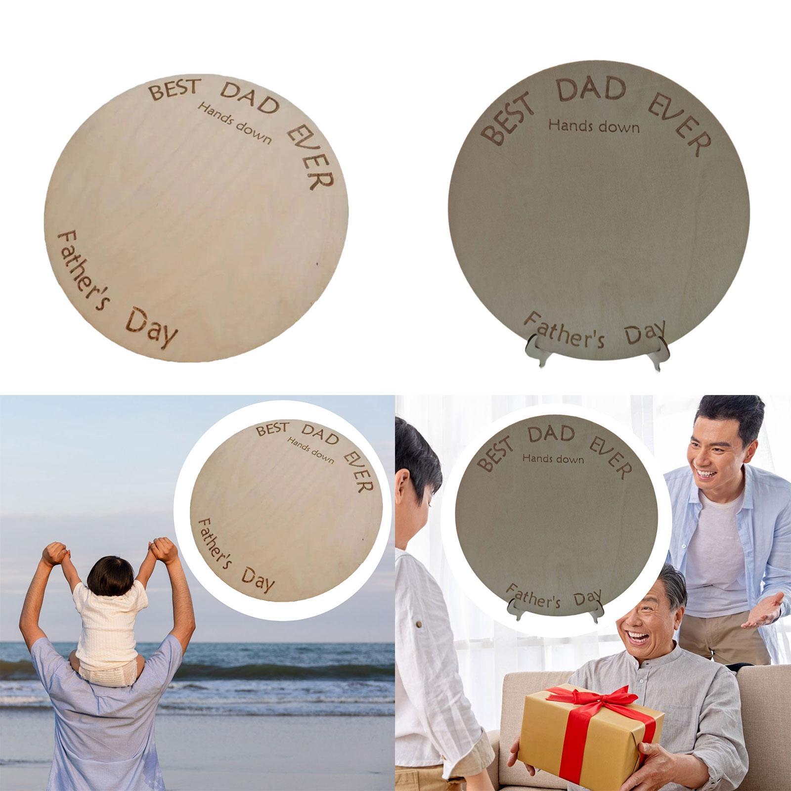 Art And Craft For Father'S Day - DIY Handabdruck Holzschild Ornament Kunst Handwerk