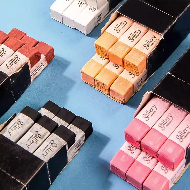 Chalk Pastel Set - MUNGYO 6 Stück/Set weiche Pastellkreide/Kreidestifte/Wachsmalstifte, ungiftig,