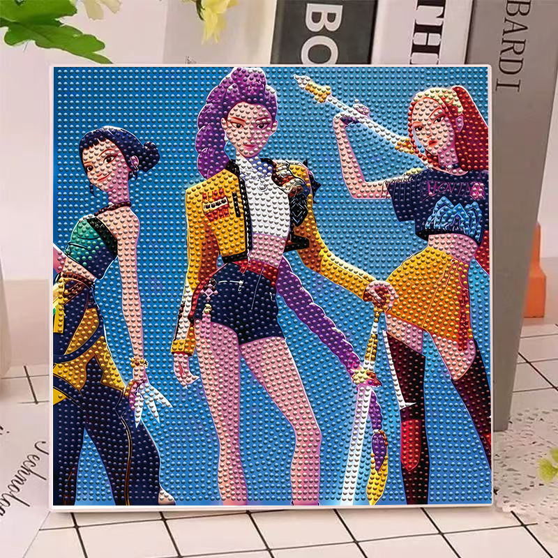 Art Craft Painting - Anime Hunters Girls Lumi Mila Zoi