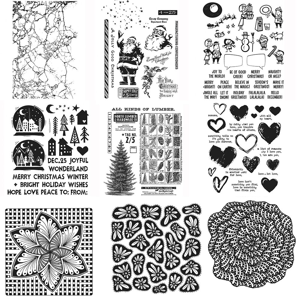 Art Craft Tree - Weihnachtsbaum Blume Klare Stempel für DIY