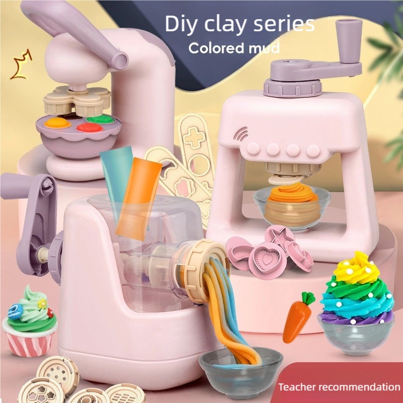 Art Craft Toddler - Kleinkinder DIY Ton-Bastelset, Nudel-Eiscreme-Maschine mit 28