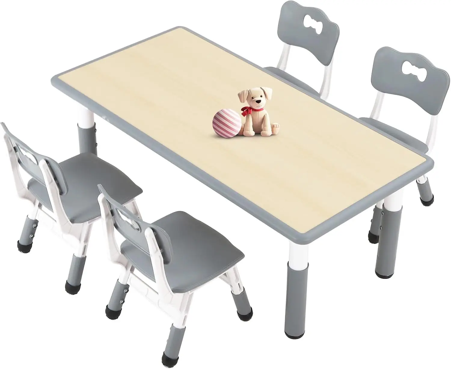 Art Craft Toddler - Kindertisch- und 4-Stühle-Set für Kinder von