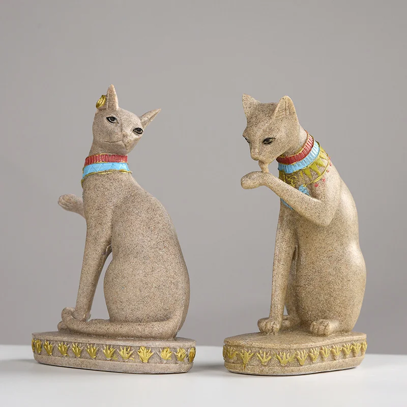 Art Craft Decoration Ideas - 14 cm ägyptische Katzen Gott Kunst