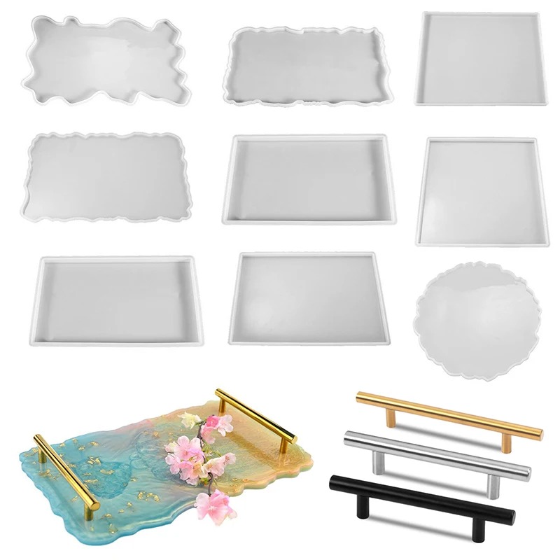 Art Craft Shop - Tablett Epoxidharz Silikonform DIY großes Rechteck