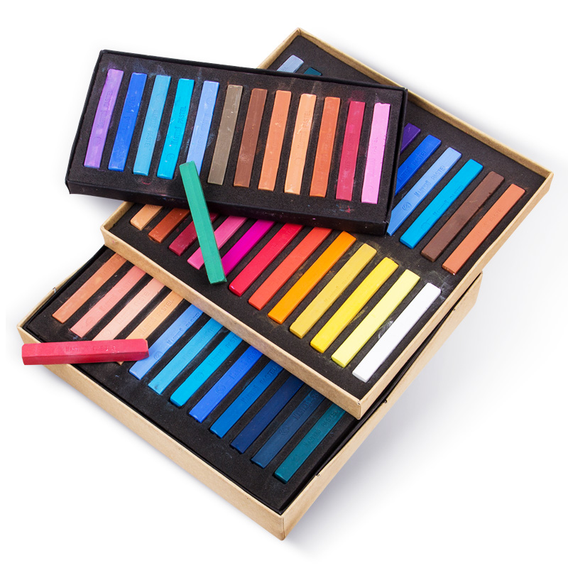 Chalk Pastel Set - Buntstifte Weichen, Trockenen Pastell 12/24/36/48 Farben/Set