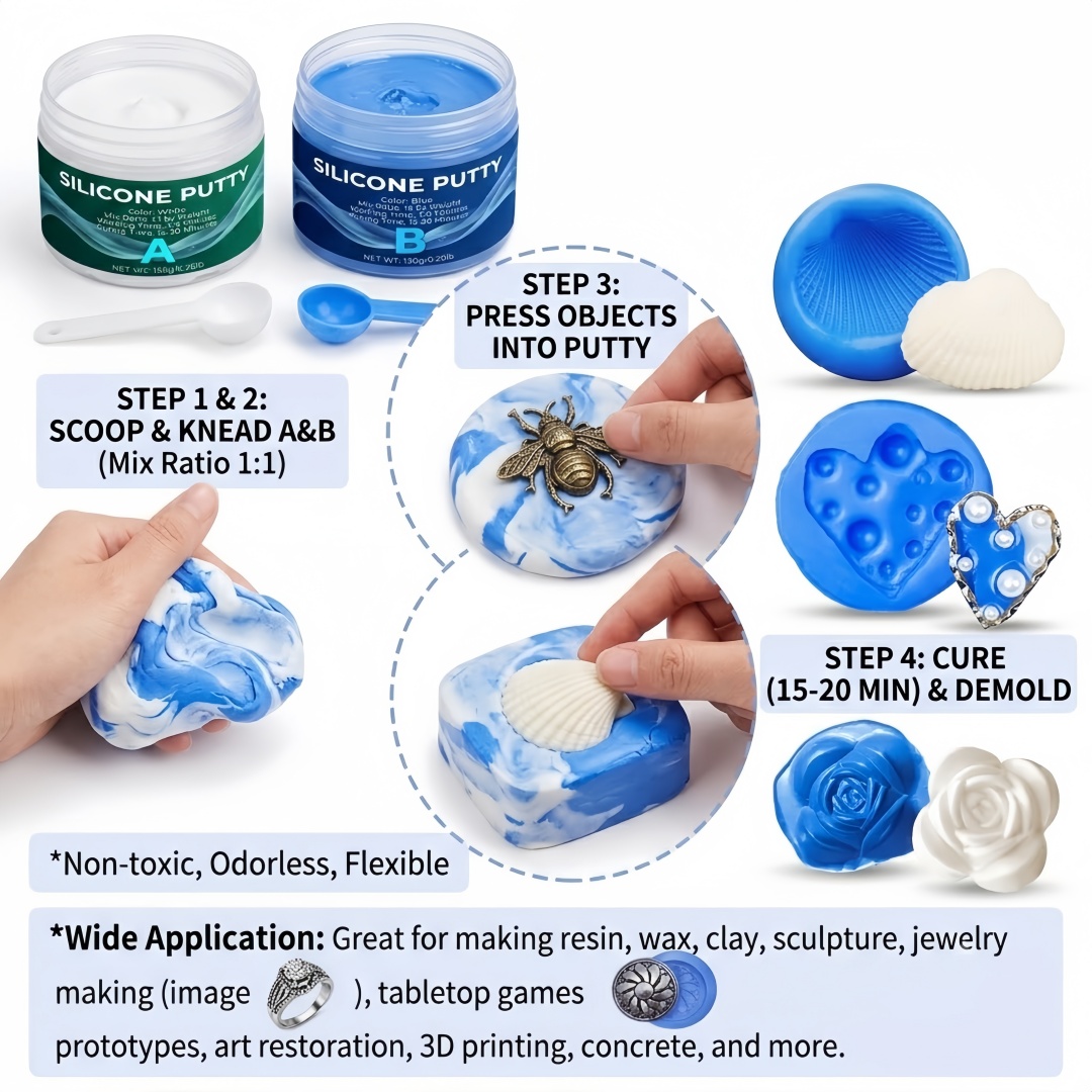 Silikon-Knetmasse für Formenba – Art Craft Things Bewertung und Preis