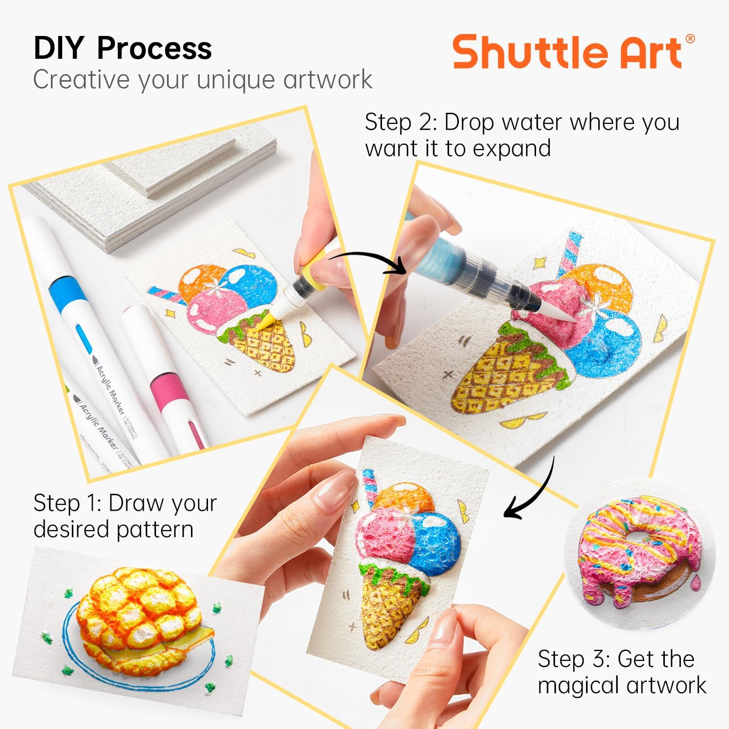 3D Puffy Foam Texture Malerei  – Art Craft For Kids Bewertung und Preis