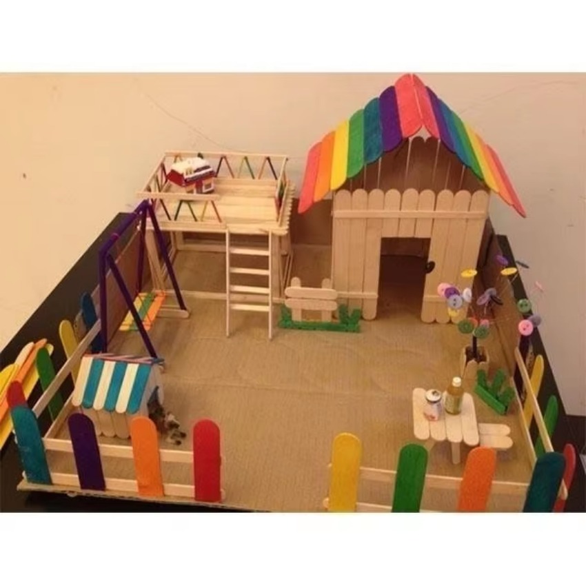 50 Stück Natürliche Farbige Ho – Art Craft With Ice Cream Stick Bewertung und Preis