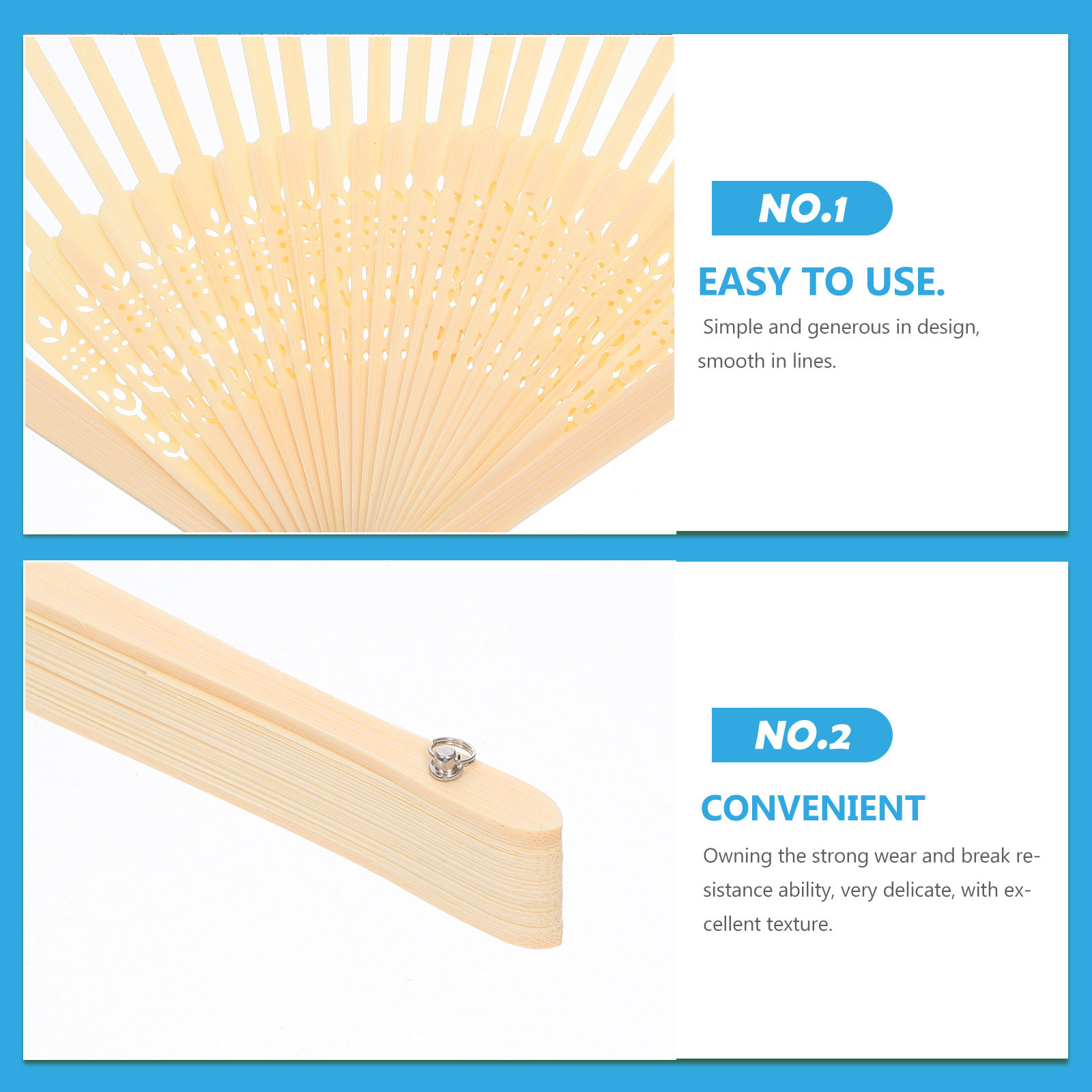 Exquisiter antiker Faltfächer- – Art Craft Decoration Ideas Bewertung und Preis