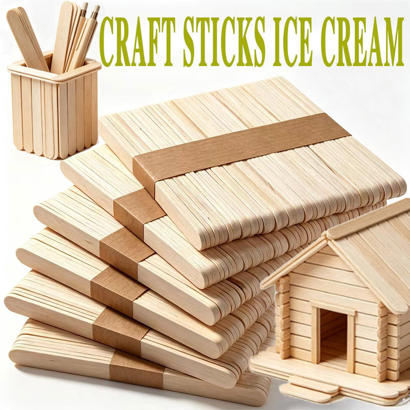 50 Stück Eisstiele aus Naturho – Art Craft With Ice Cream Stick Bewertung und Preis