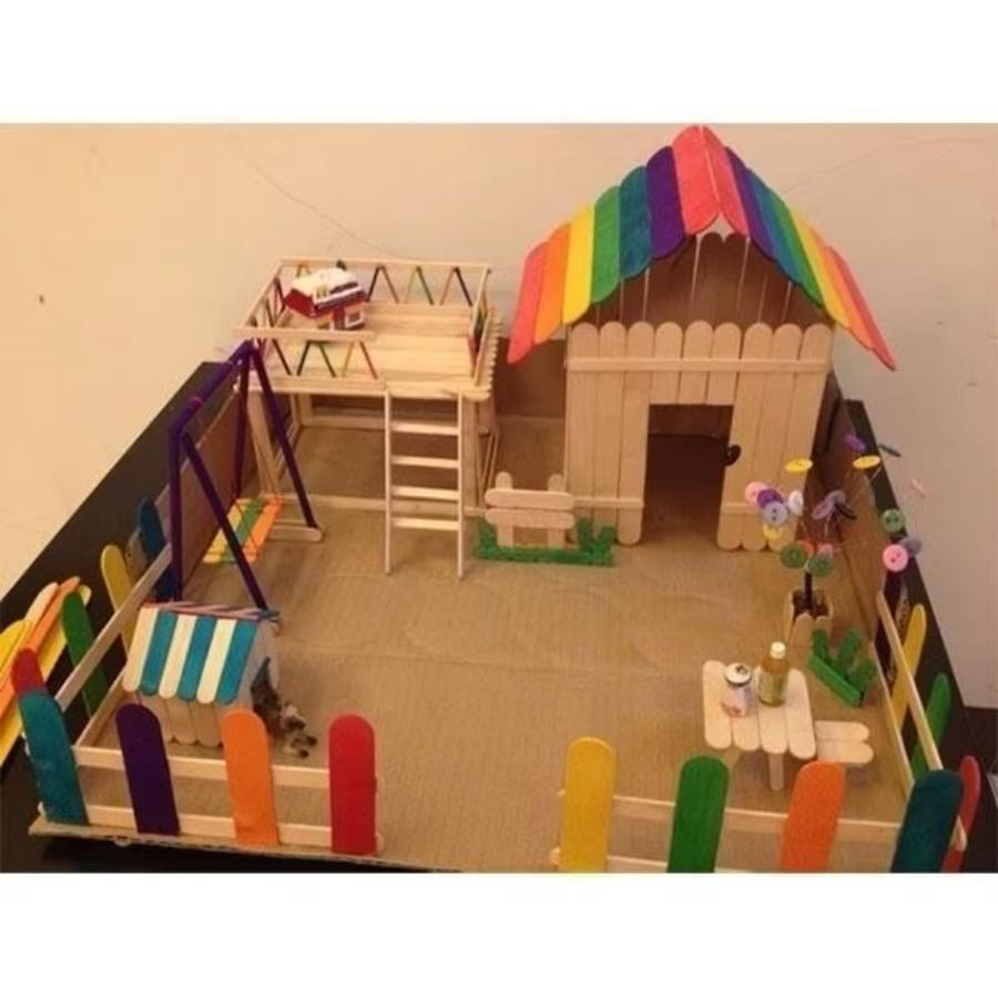 50 Stück Natürliche Farbige Ho – Art Craft With Ice Cream Stick Bewertung und Preis