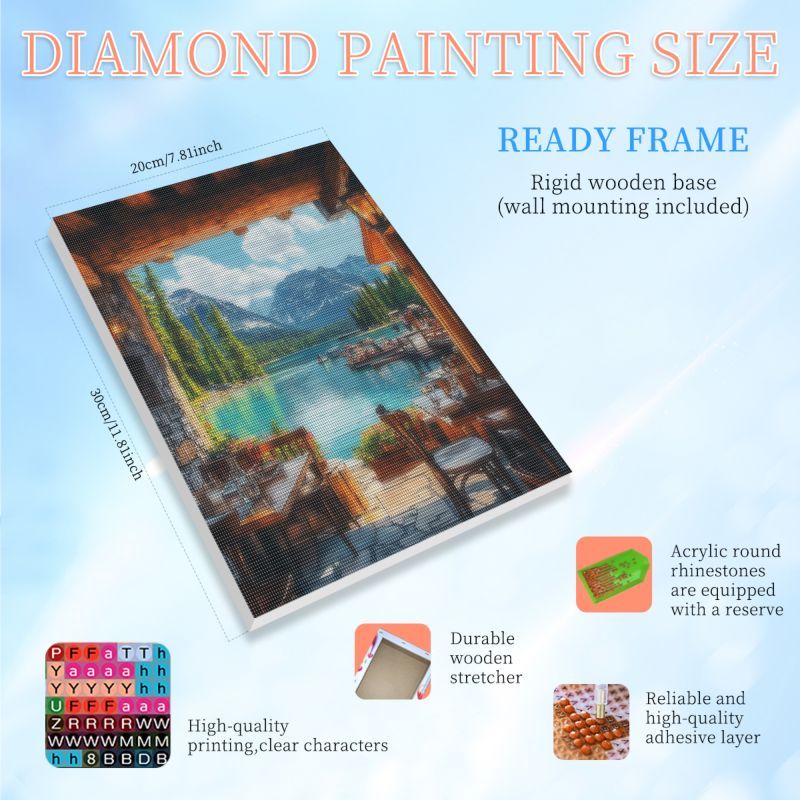 RUOPOTY Gerahmtes Diamant-Mals – Art Craft Restaurant Bewertung und Preis