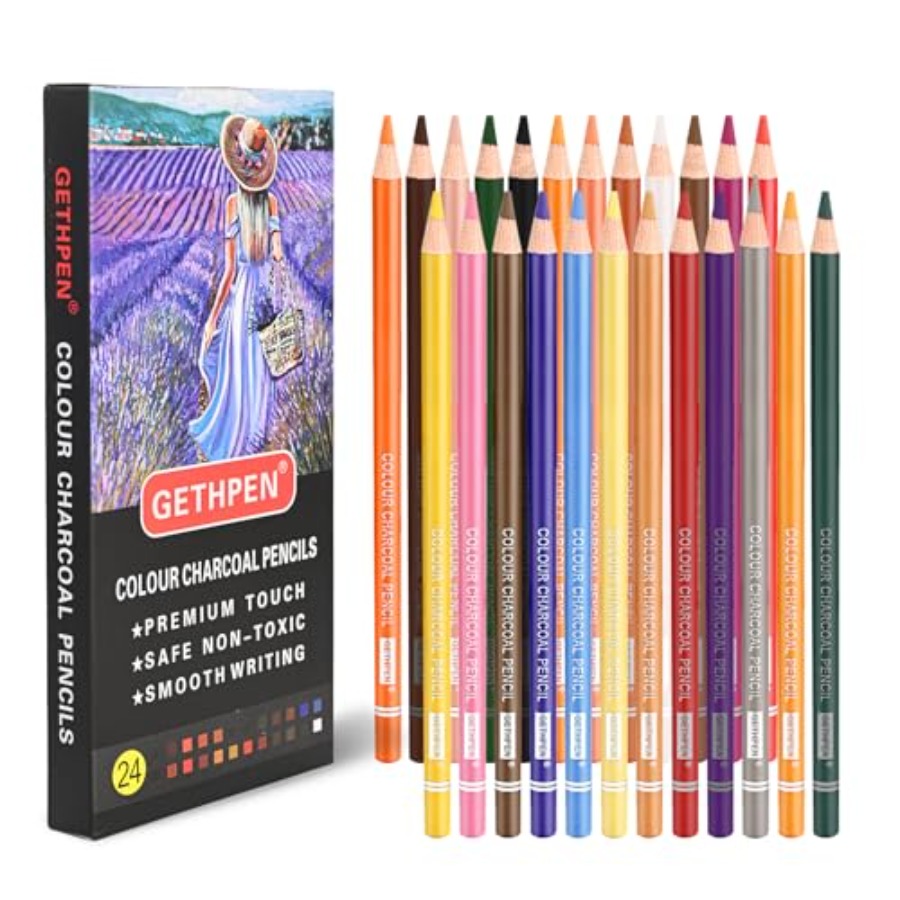 Farbige Kohlestifte Zeichenset – Chalk Pastel Set Bewertung und Preis