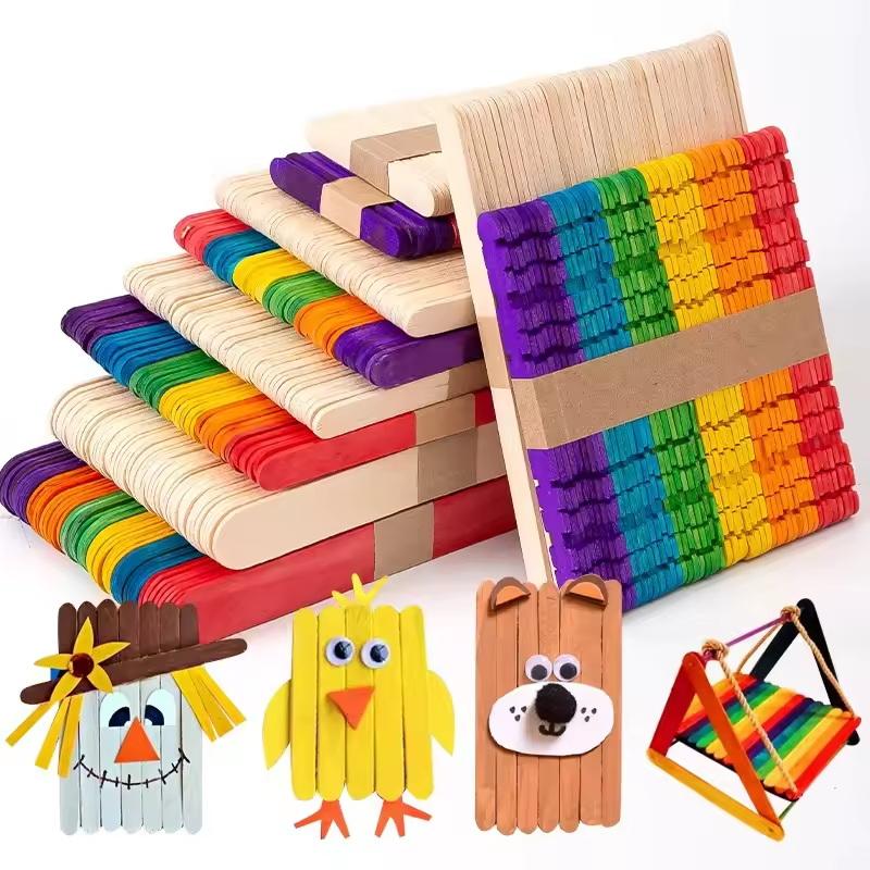 Texturvolle Bunte Eisstiele au – Art Craft With Ice Cream Stick Bewertung und Preis