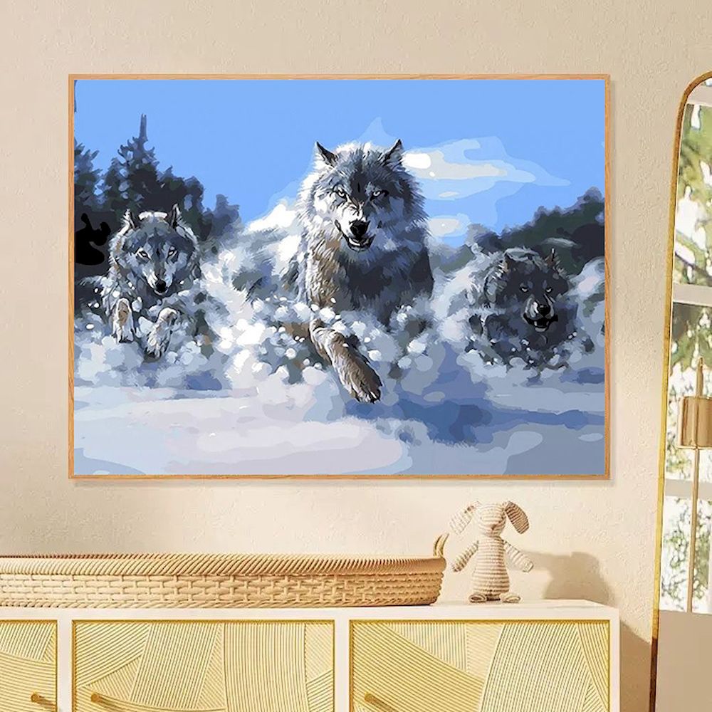 Malen nach Zahlen Wolf Öl Bild – Art Craft Picture Bewertung und Preis
