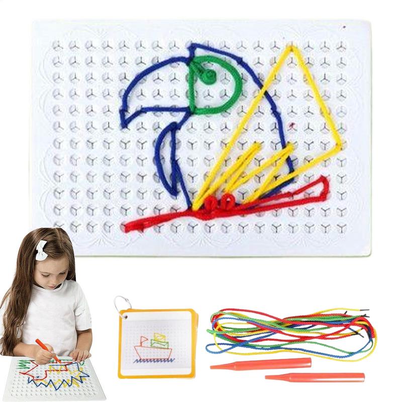 Fadenbrett für Kinder, buntes  – Art Craft Toddler Bewertung und Preis