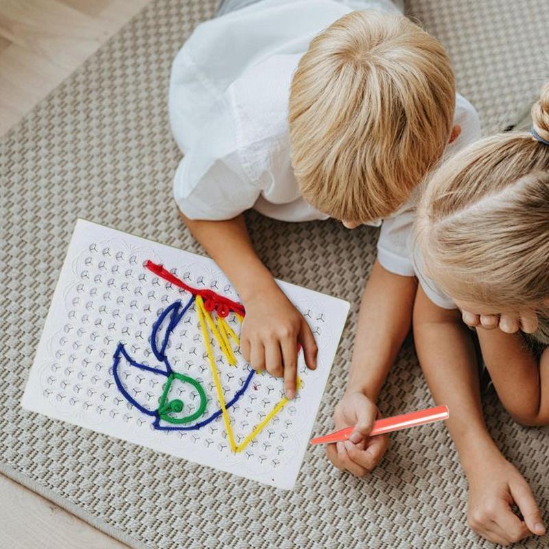 Fadenbrett für Kinder, buntes  – Art Craft Toddler Bewertung und Preis