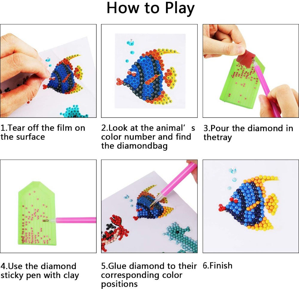 Einfache Diamant malerei Aufkl – Art Craft Toddler Bewertung und Preis