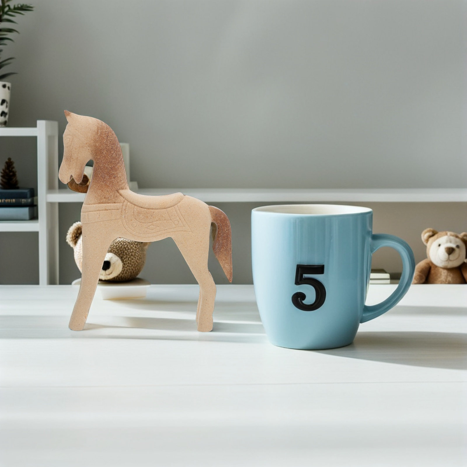 Unvollendete Holzpferd-Schnitz – Art Craft Horse Bewertung und Preis