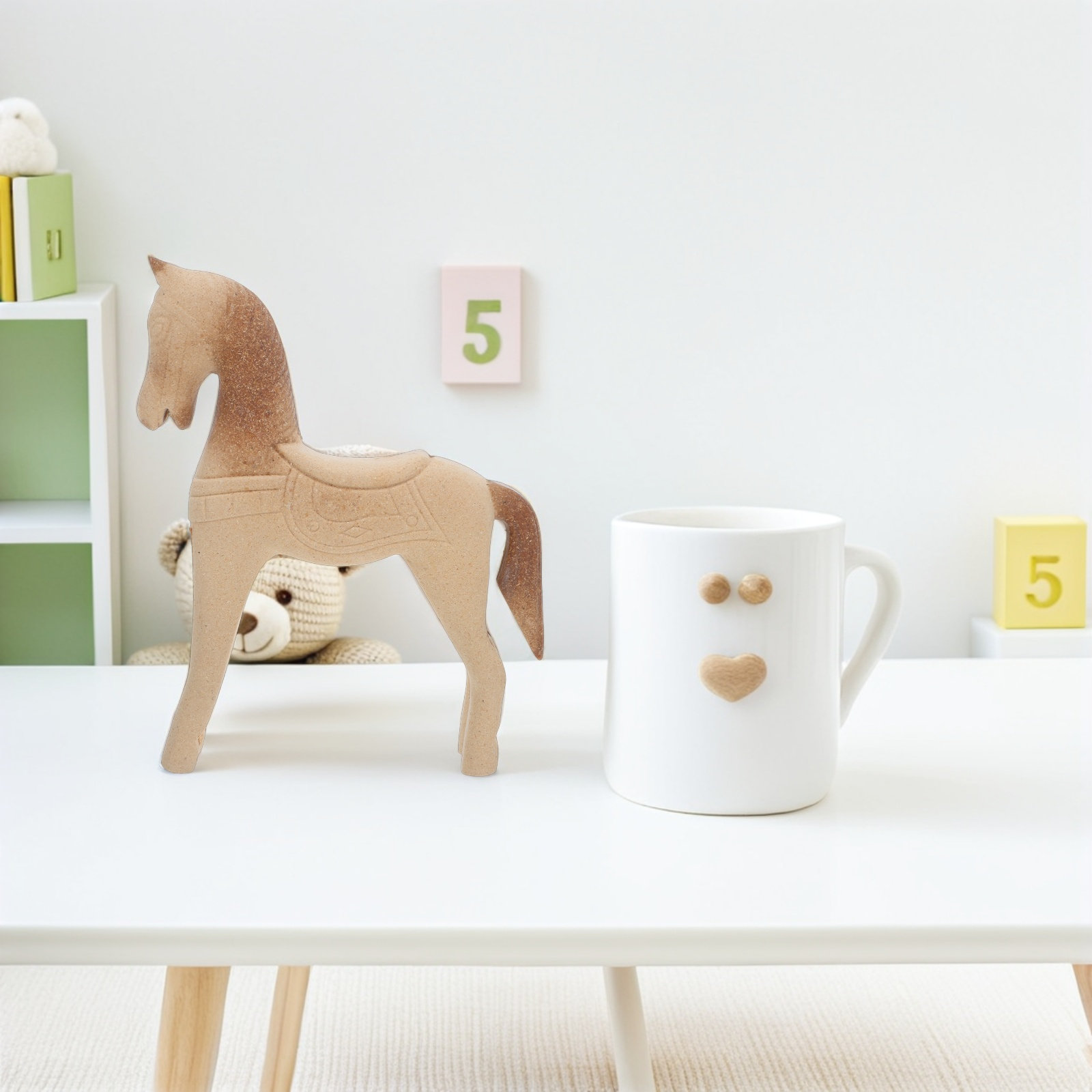 Unvollendete Holzpferd-Schnitz – Art Craft Horse Bewertung und Preis