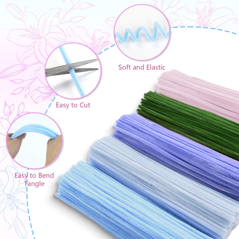 Pfeifenreiniger Chenille-Stiel – Art Craft For Kids Bewertung und Preis
