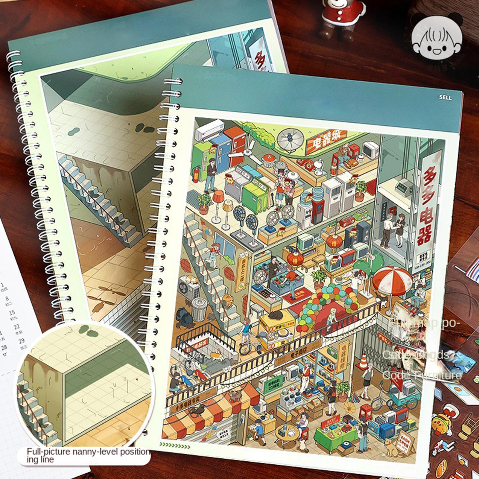 3D-Szenen-Stickerbuch mit visu – Art Craft Restaurant Bewertung und Preis