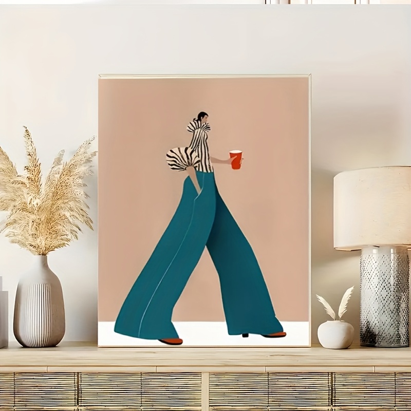 Modische blaue Hose Frau Poste – Art Craft Toys Bewertung und Preis
