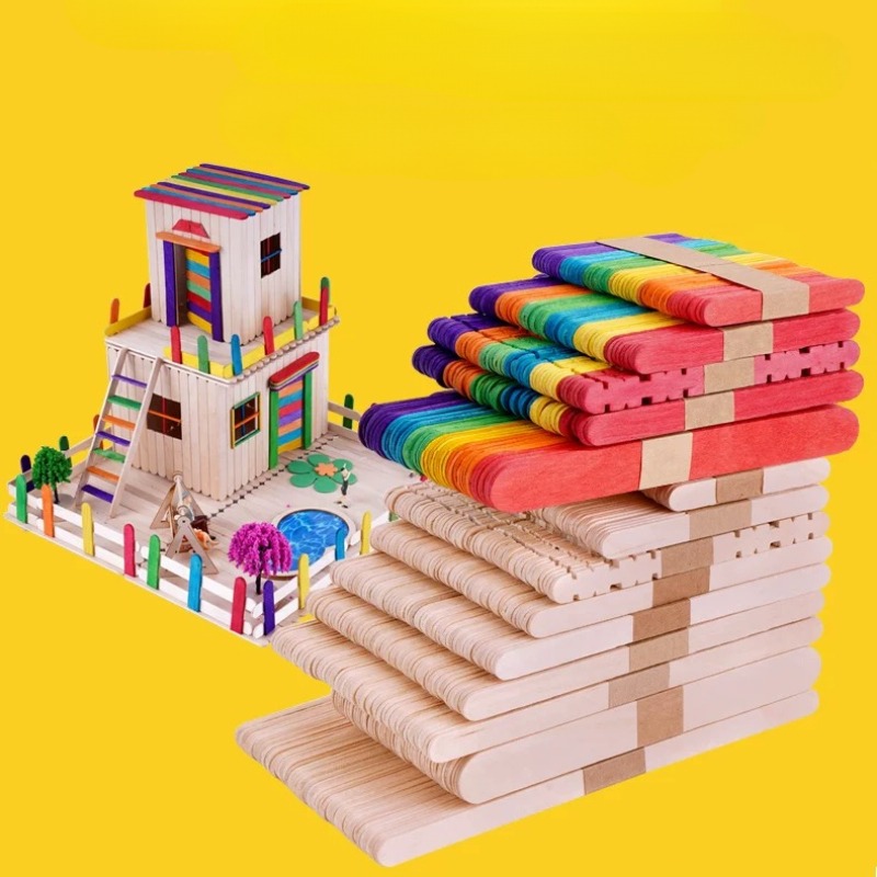 100 stücke Eis Popsicle Sticks – Art Craft With Ice Cream Stick Bewertung und Preis