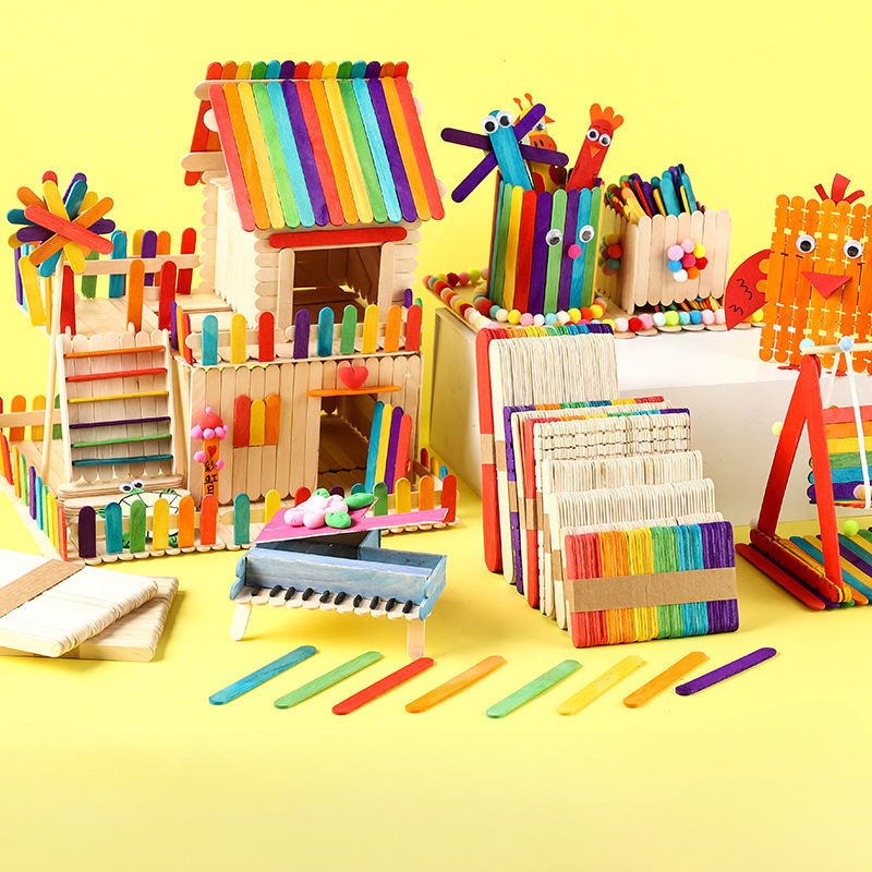 100 stücke Eis Popsicle Sticks – Art Craft With Ice Cream Stick Bewertung und Preis
